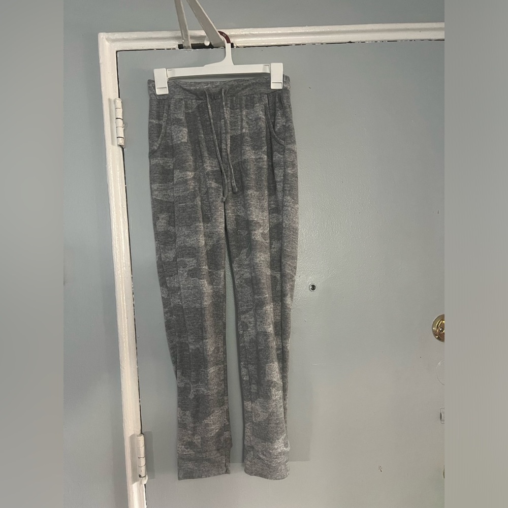 Grey camo lounge joggers